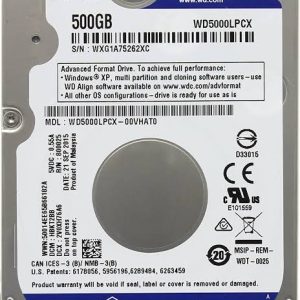 Western Digital 500 GB SATA HardDrive