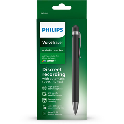 Philips DVT1600 VoiceTracer Audio Recorder Pen - Image 6